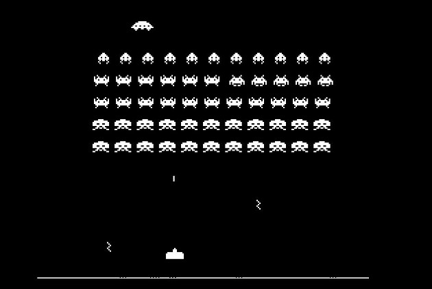 Space Invaders shot