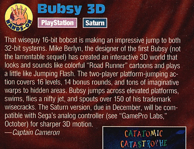 Bubsy 3D Preview