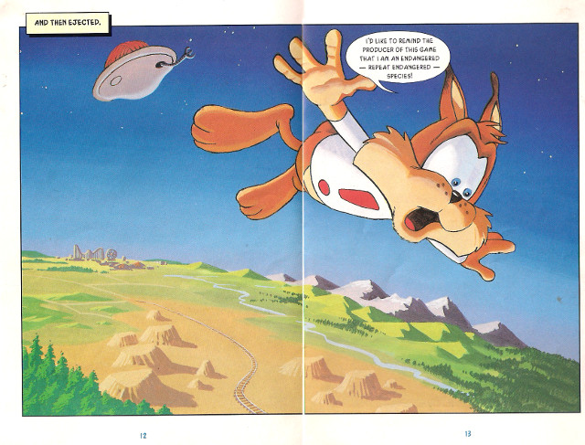 Bubsy Comic Book Page 12-13