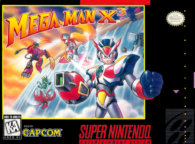 Mega Man X3 Box Art