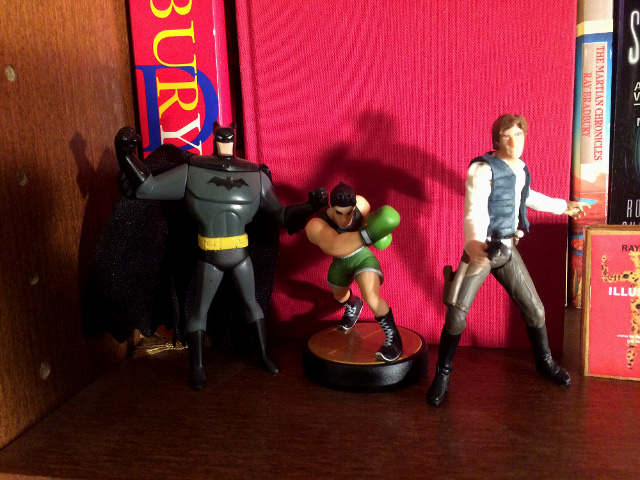 Batman, Little Mac, and Han Solo