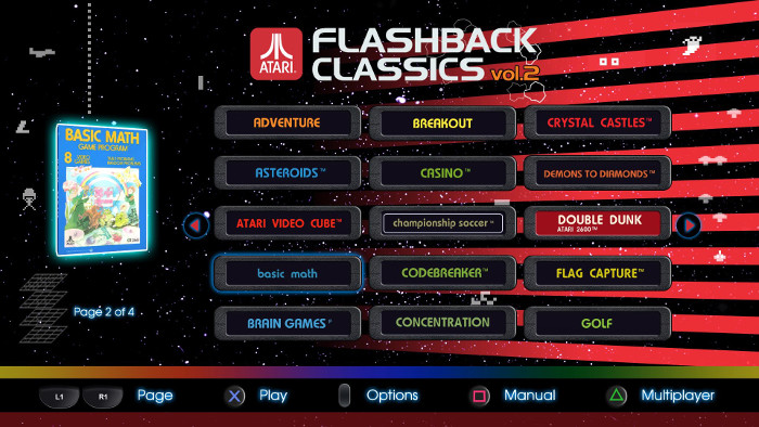 landheer vertrekken huren Atari Flashback Classics Vol. 2 for PS4 and Xbox One – Complete List of  Games – Retrovolve