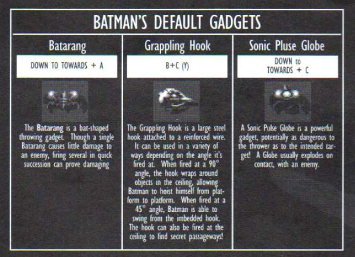 Batman Forever Game Manual